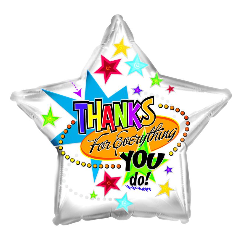 Flower Delivery Florist Same Day Naples 13 Thanks For Everything Star Balloon.Jpg